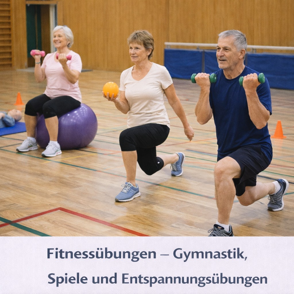 Fitnessübungen – Gymnastik, Spiele und Entspannungsübungen