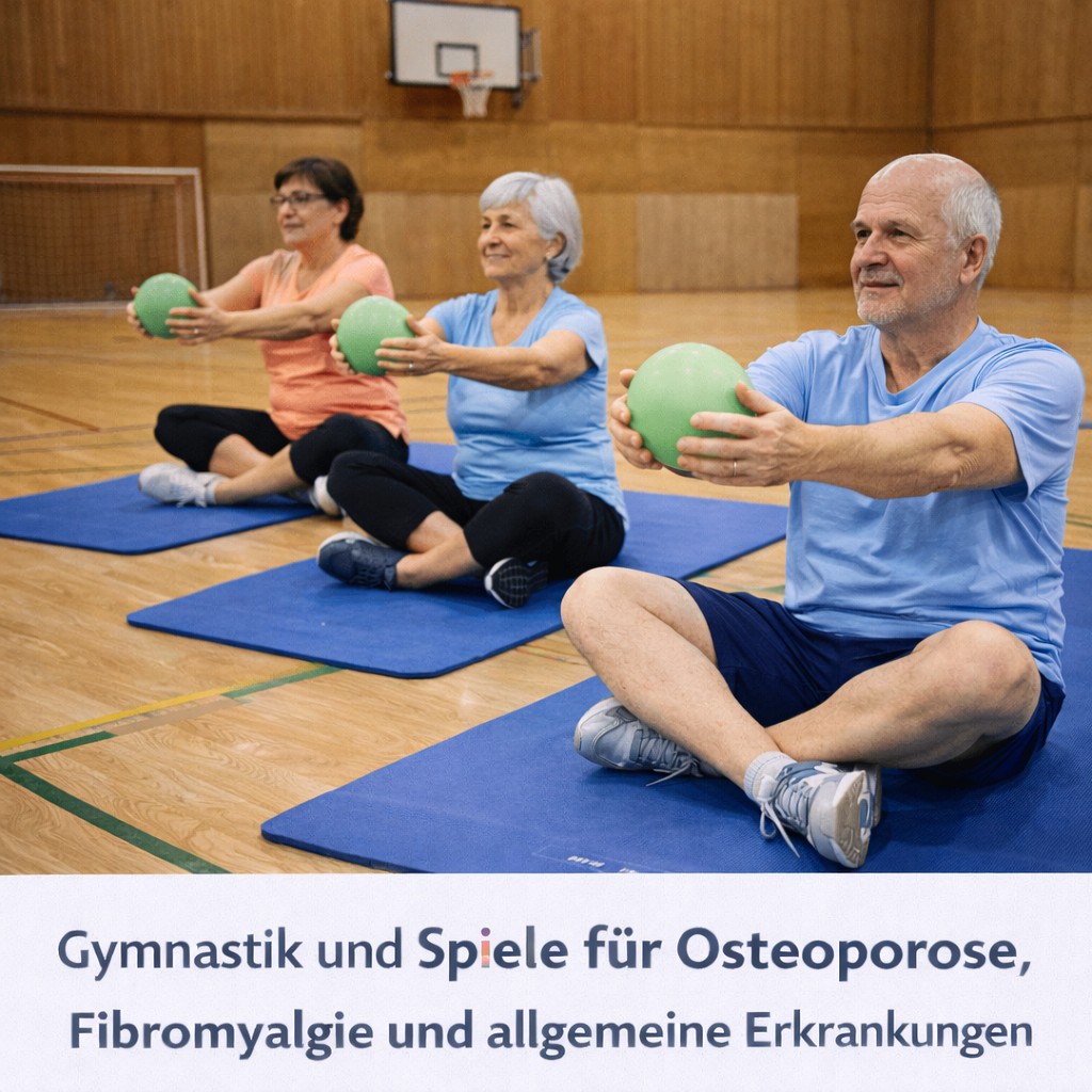 Gymnastik und Spiele für Osteoporose, Fibromyalgie und allgemeine Erkrankungen