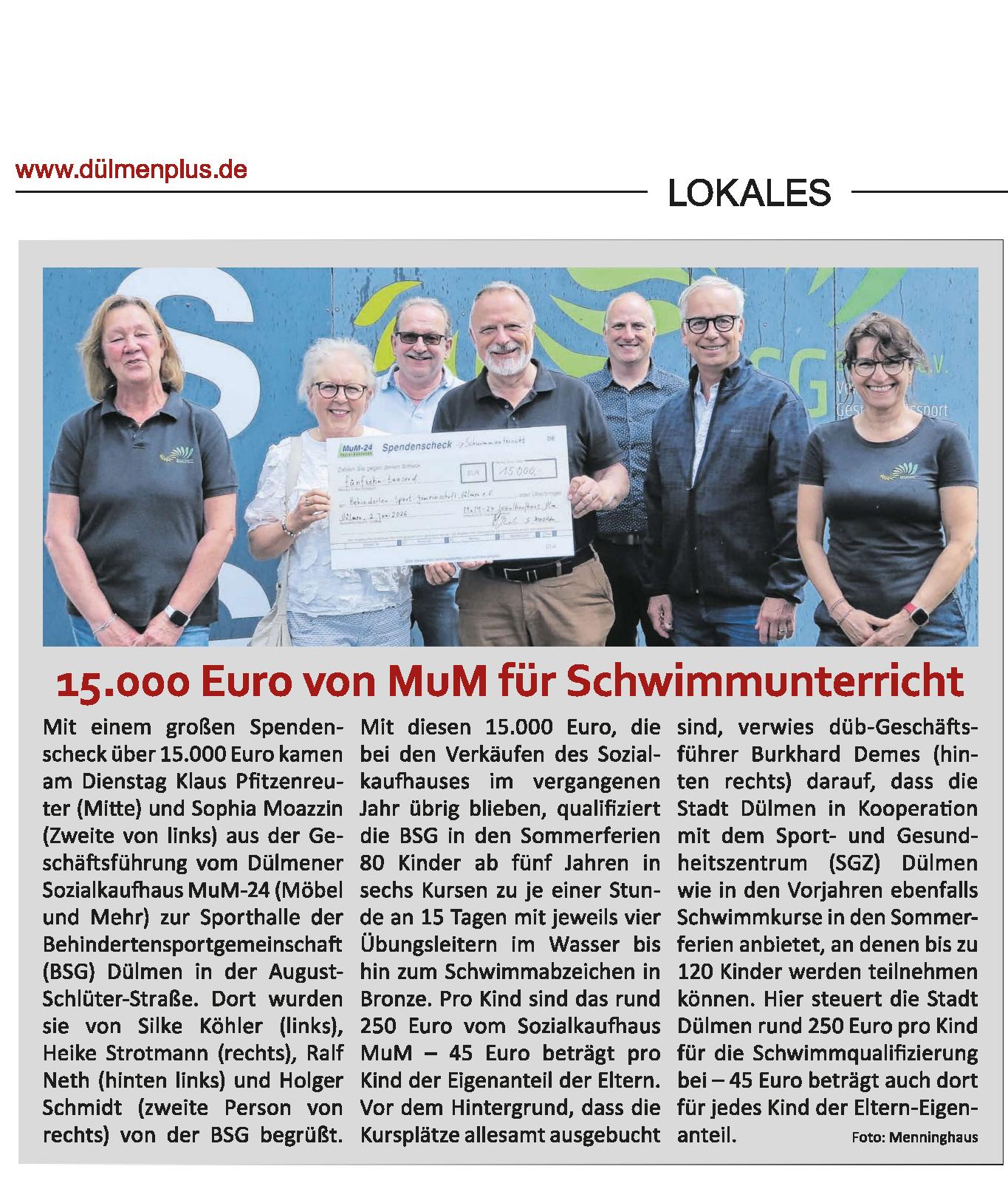 Bericht DülmenPlus