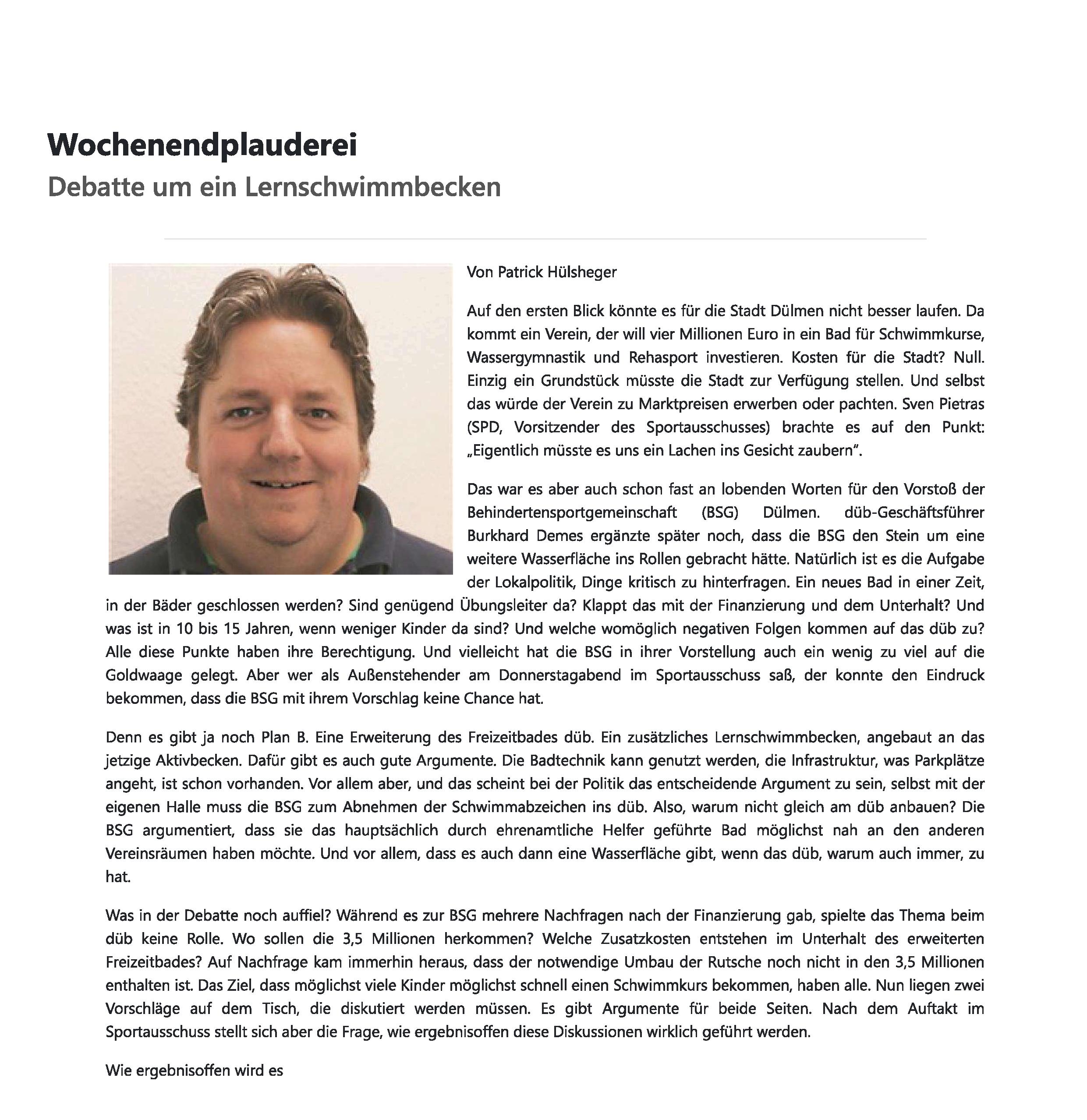 Bericht der DZ
