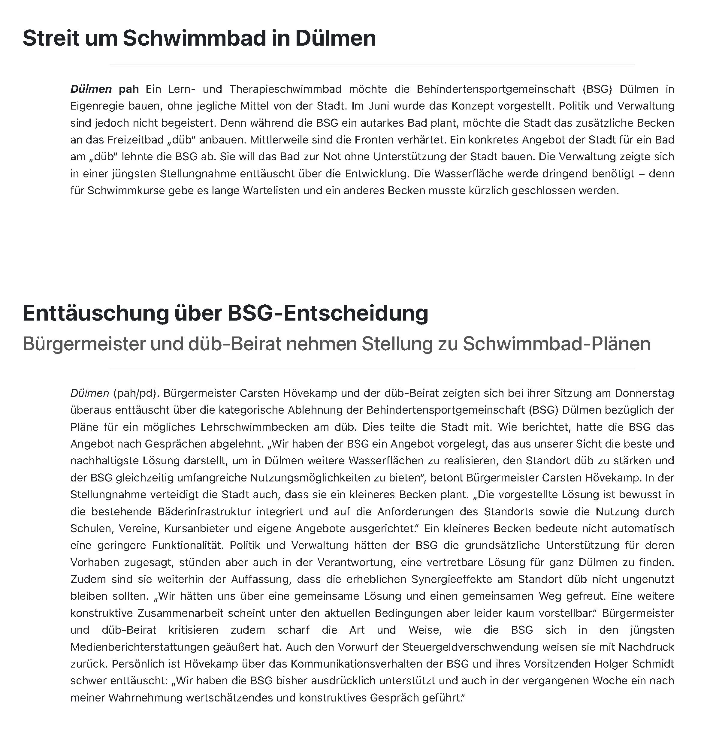 Bericht der DZ