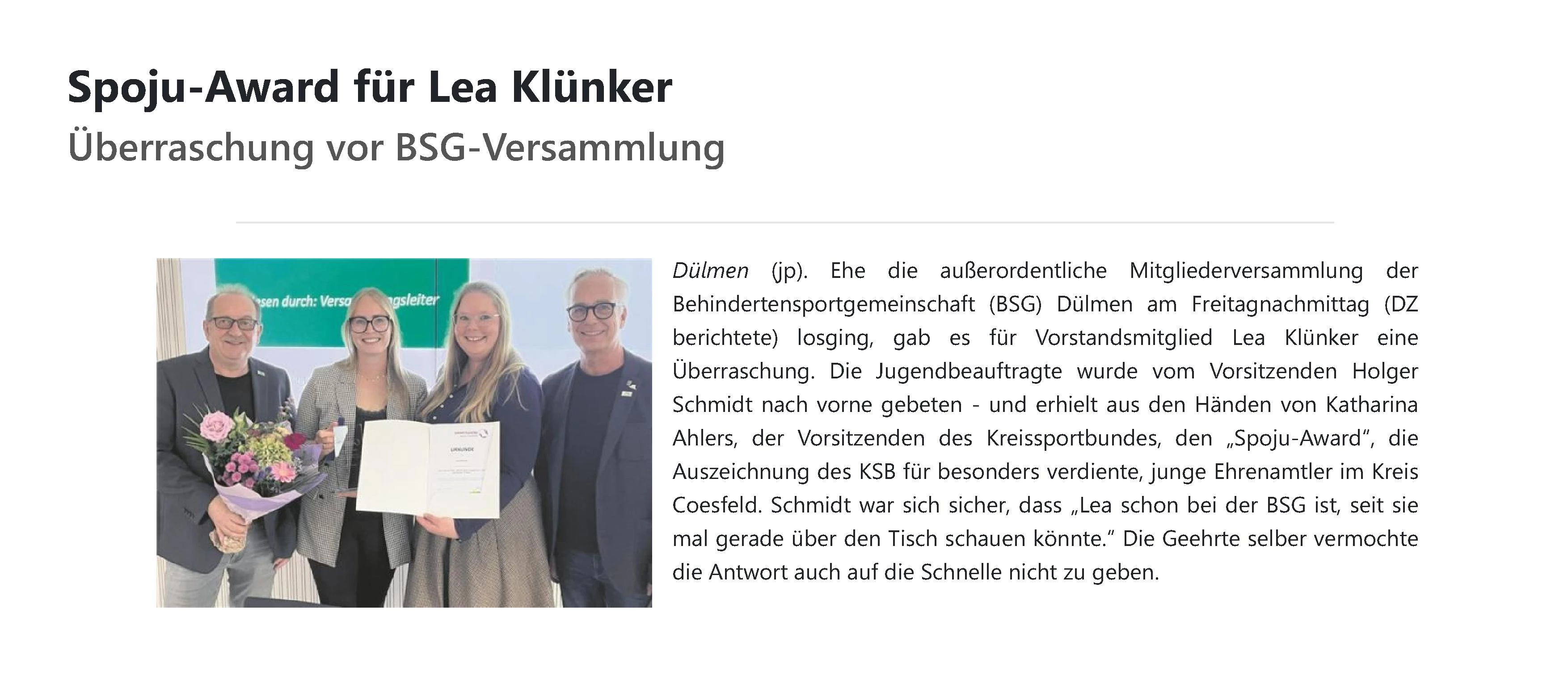 Bericht der DZ