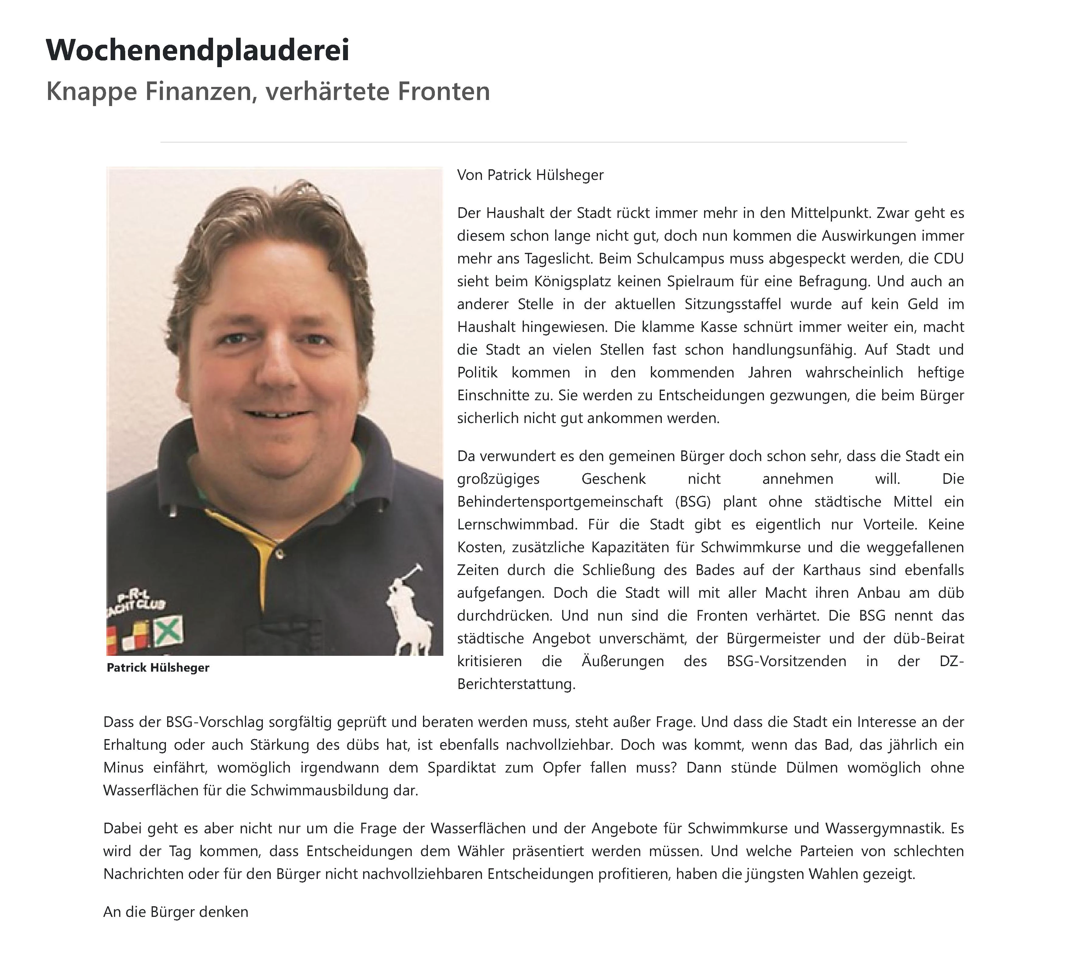 Bericht der DZ